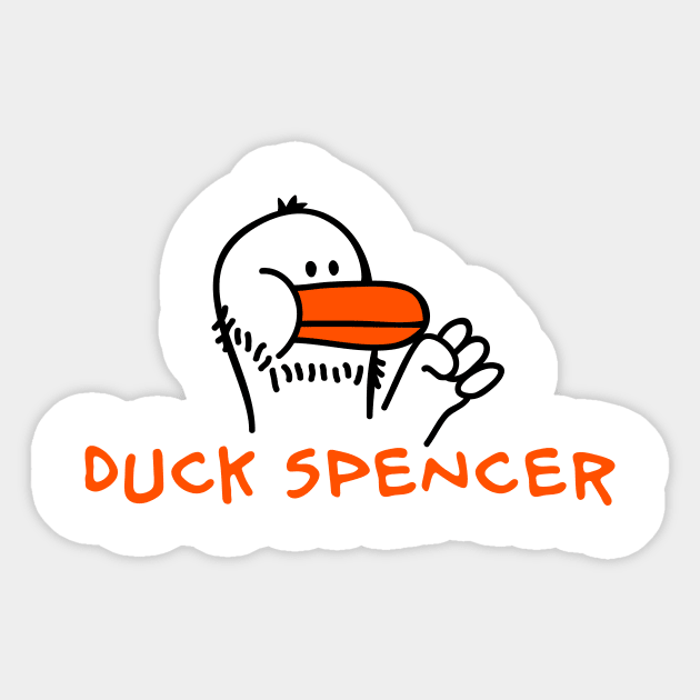 Duck Spencer Sticker by schlag.art